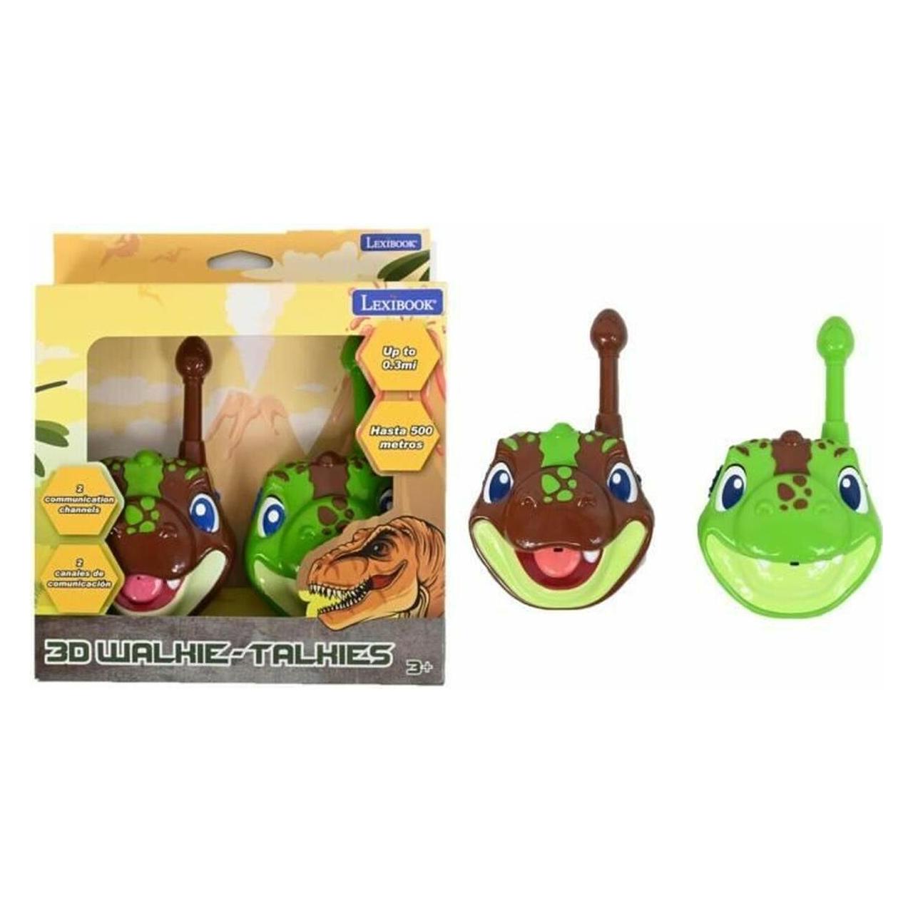 Lexibook Walkie-Talkie Walkie talkie de dinosaurios en 3D de 500 m (0.50 km) (59676402)