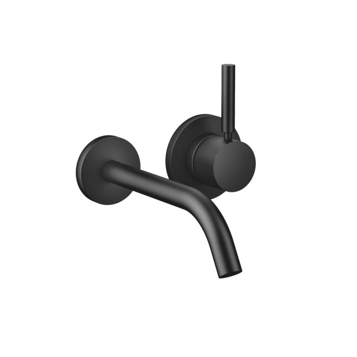 Dornbracht Meta Fertigmontageset 36860660-33 für Wand-Einhebelmischer, ohne Ablaufgarnitur, Ausladung 190 mm, schwarz matt
