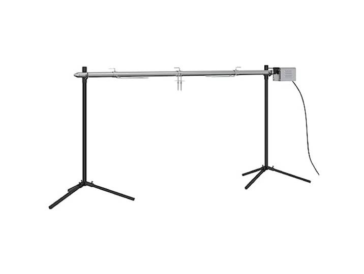 vidaXL Barbecue automatique et moteur acier inoxydable 150x46\,5x82\,5cm