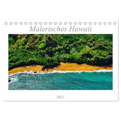 Malerisches Hawaii (Tischkalender 2027 DIN A5 quer), CALVENDO Monatskalender