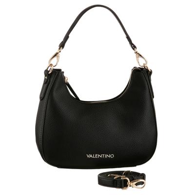 Hobo VALENTINO BAGS "BRIXTON", Damen, Gr. B/H/T: 26cm x 22cm x 6cm, schwarz, Lederimitat, Taschen Hobo, Damen Henkeltasche, Schultertasche, Umhängetasche