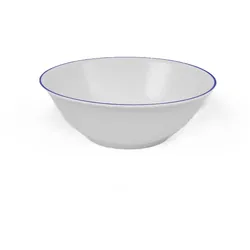 Salatschüssel 25cm Ø Meran Sonderdekorblaues Band 6 St./Karton - Seltmann