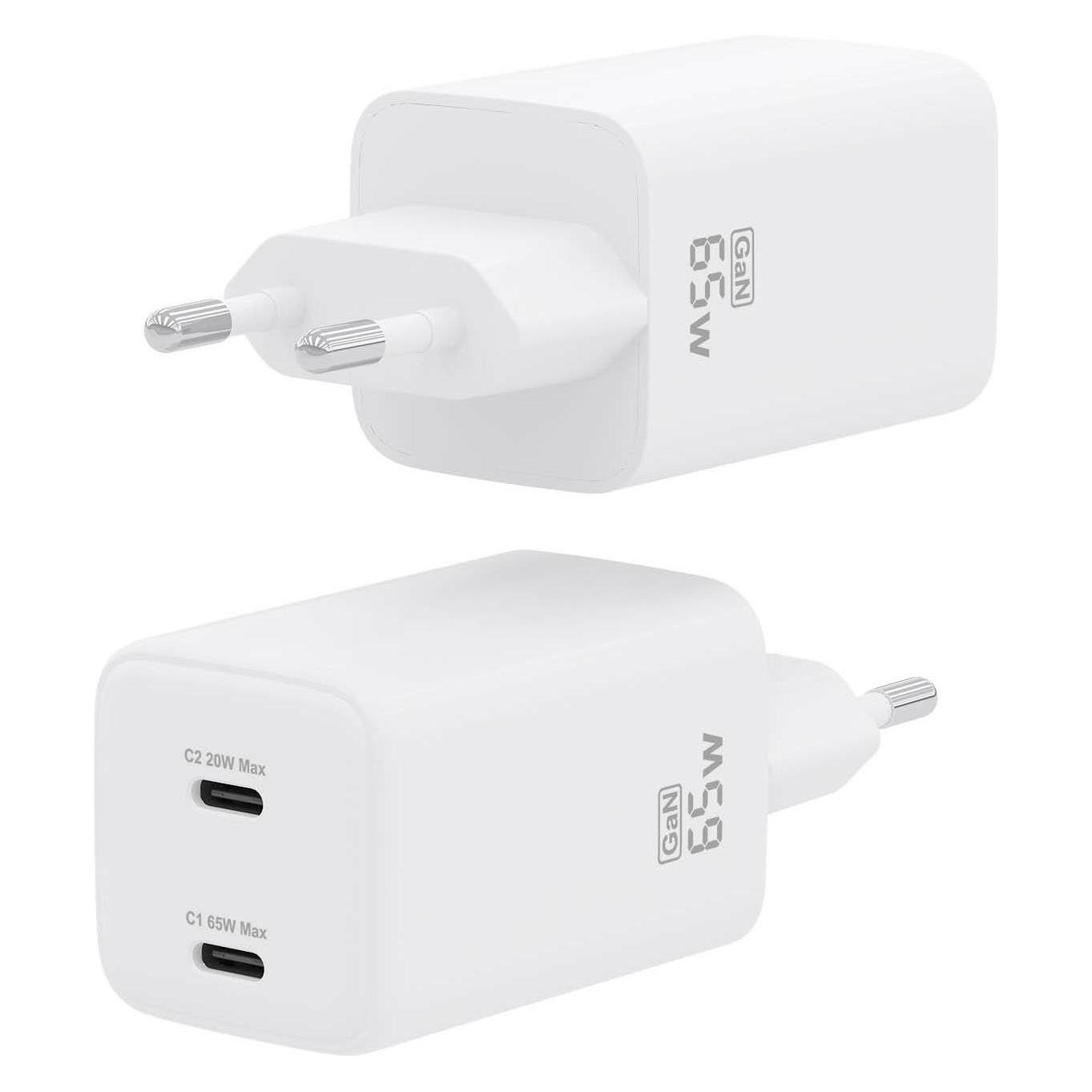 Aisens ASCH-65W2P039-W (65 W, 2 Ports) (ASCH-65W2P039-W)