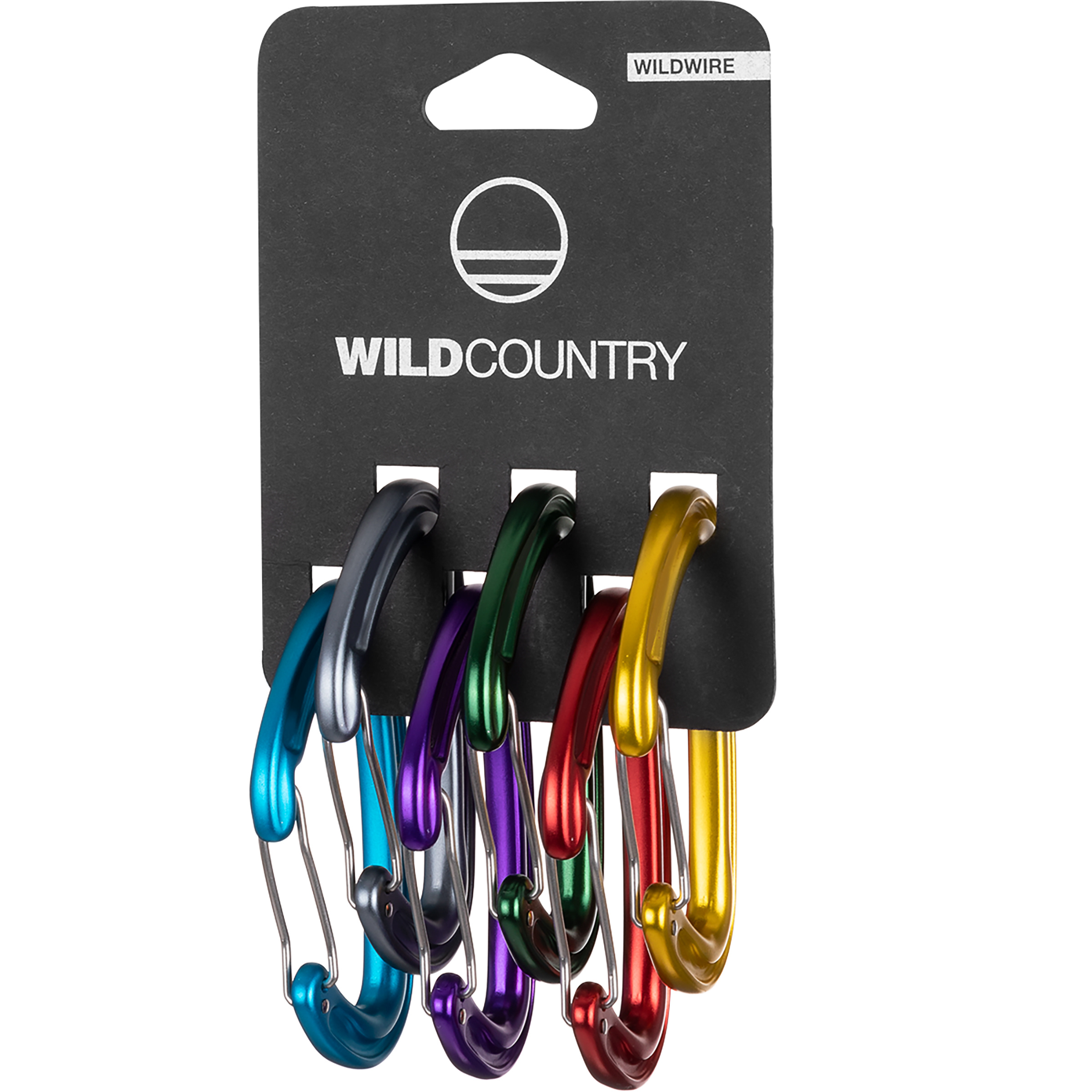Wild Country Wildwire Rack Karabiner 6er Pack Karabiner mehrfarbig Alpinklettern