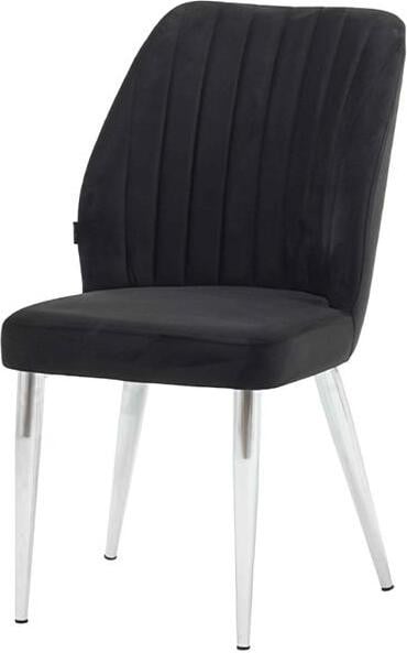 Moderne luxe eetkamerstoel zwart design fauteuil