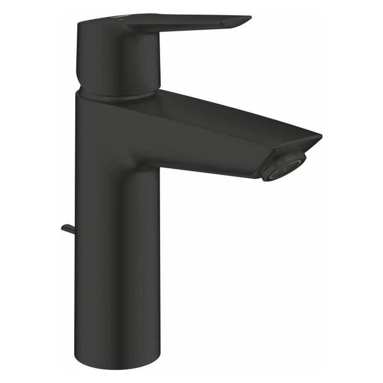 Grohe Start QuickFix Lavaboarmatur M-Size, Zugstange, inkl. 3-in-1 Tool, wassersparend, mattschwarz (234552432)