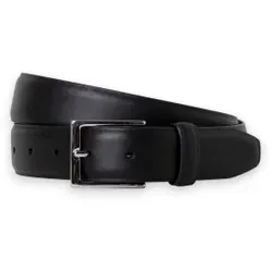 Hackett London für Herren. HM4100066 Feather Edge Gürtel schwarz (38), Lässig, Leder