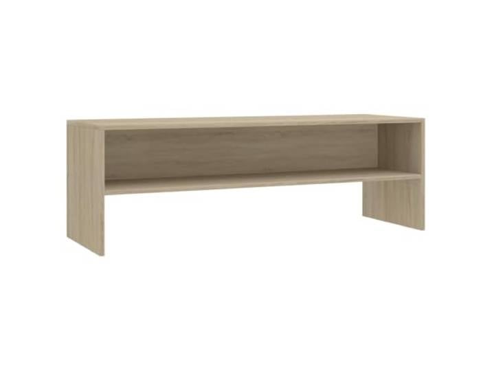 hliofuir TV-Schrank Lowboard Sonoma-Eiche Optik 120x40x40 cm Praktische TV-Bank mit offenem Fach für Konsolen und Deko, passend für Wohnzimmer und Gästezimmer.