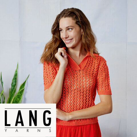 Strickanleitung – Kurzarmpullover "Ankea" aus Lang Yarns Ananas