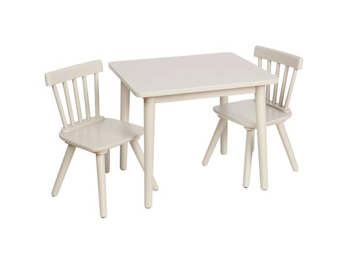 Jimmylee Kindersitzgruppe, Beige, Holz, Kautschukholz, vollmassiv, Babymöbel & Kindermöbel, Babyzimmer, Kindersessel & Kindertische