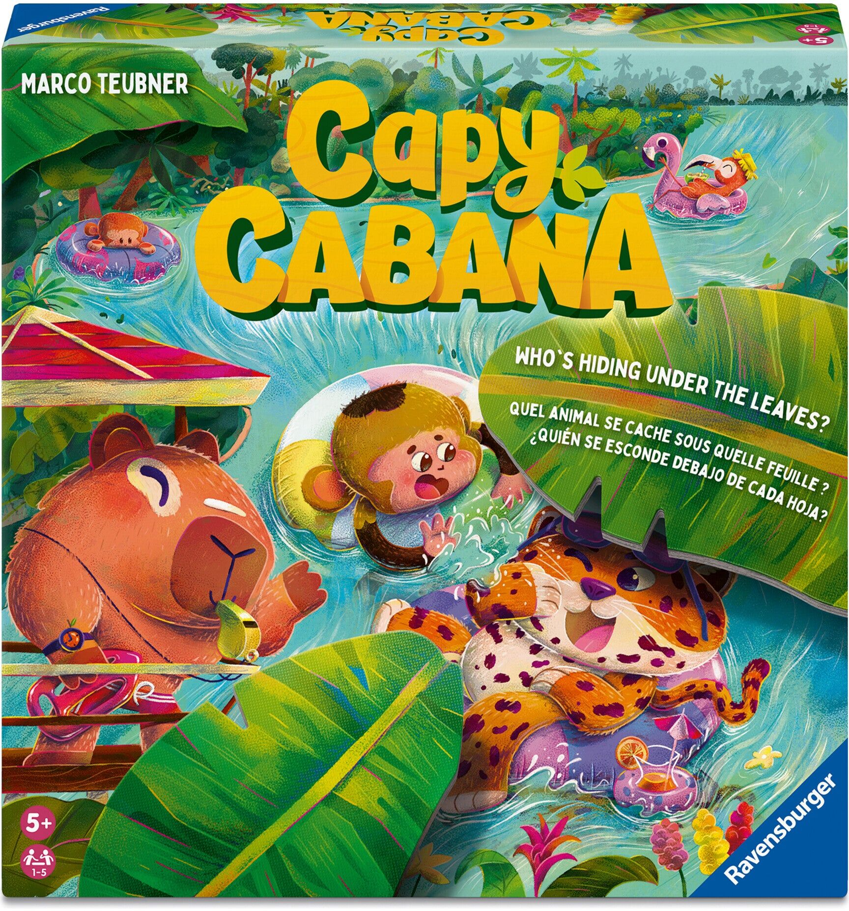 Ravensburger Capy Cabana Cooperative Memory Game for Families and Young Players