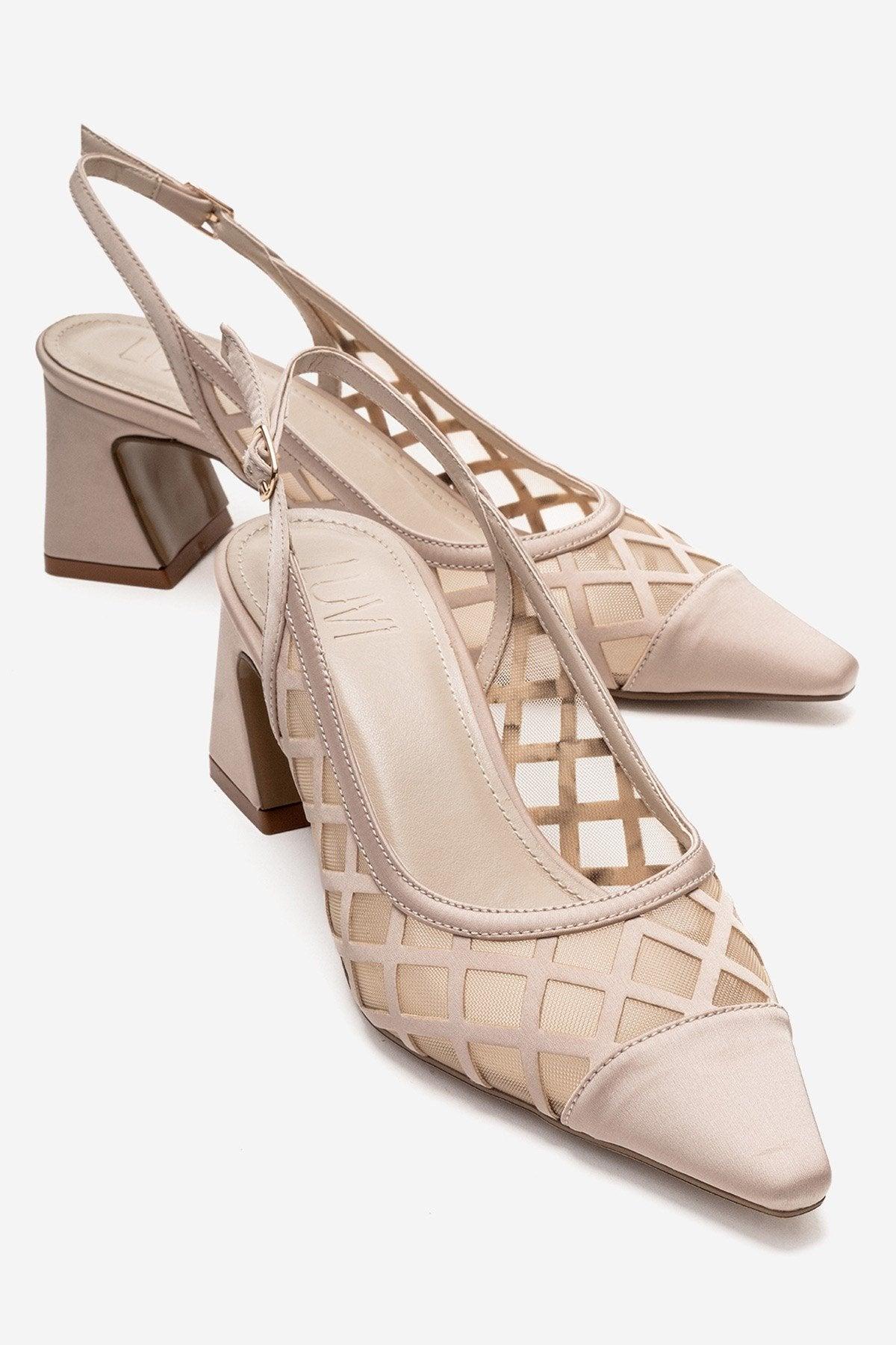 Alveron Blockabsatz Mesh Pumps