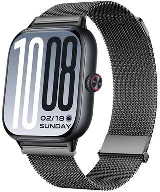 United For Vivo Watch GT 2 IQOO Watch GT 2 Two Section Dual Magnetic Milanese Stainless Steel Watch Band titanium Grey
