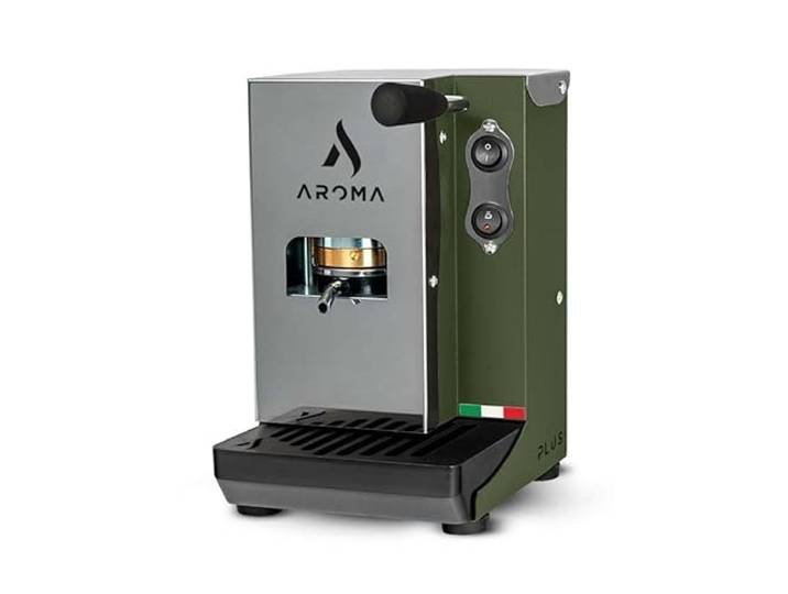 Aroma Plus+ Espressomaschine für ESE-Pads, 44 mm, Farbe Militärgrün