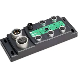 Eaton 183265 SWD Block-Modul Ein-/Ausgabemodul IP69K, 24 V DC, 2 Eingänge mit Versorgung, 2 Ausgänge 2A mit separater Versorgung, 4 E/A-Buchsen M12