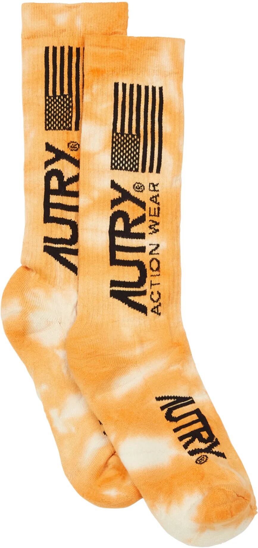 Autry Chaussettes Tie and Dye Orange taille unique