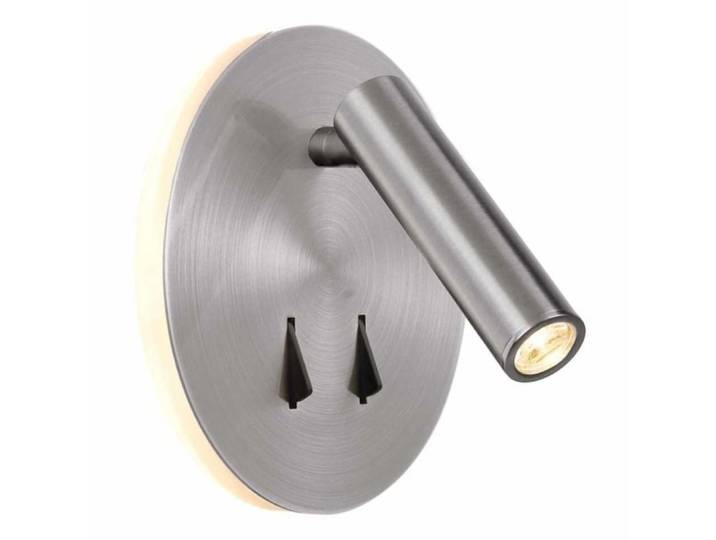 Applique murale intérieure liseuse Led Cayman alu satiné - Mantra