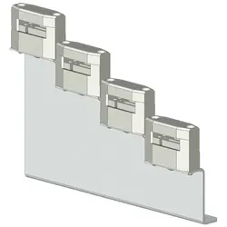 Siemens 8GF5760 Stab Universal Sammelschienenhalter 4-polig gestuft, 15x 5/20x 5/30x 5 mm