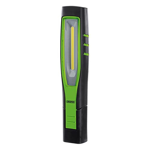Draper 11765 10W COB LED oplaadbare inspectielamp, groen