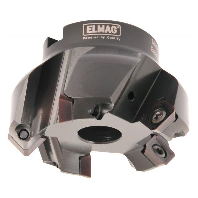 Elmag - Planfräser 45° DM 50mm 4-Schneiden, Aufnahme 22mm, ohne Wendeplatten (SEHT) (17251)