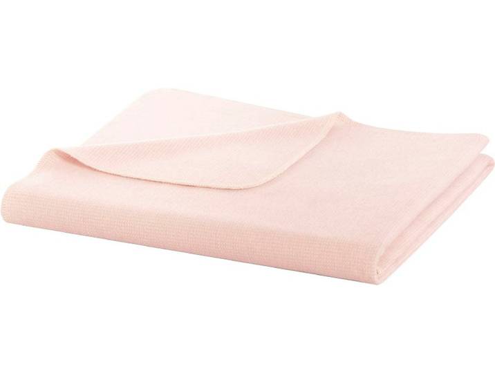 Wohndecke BIEDERLACK Pearl , rosa, B:150cm L:200cm, Baumwolle, Wohndecken, Wohndecke, aus reiner Baumwolle