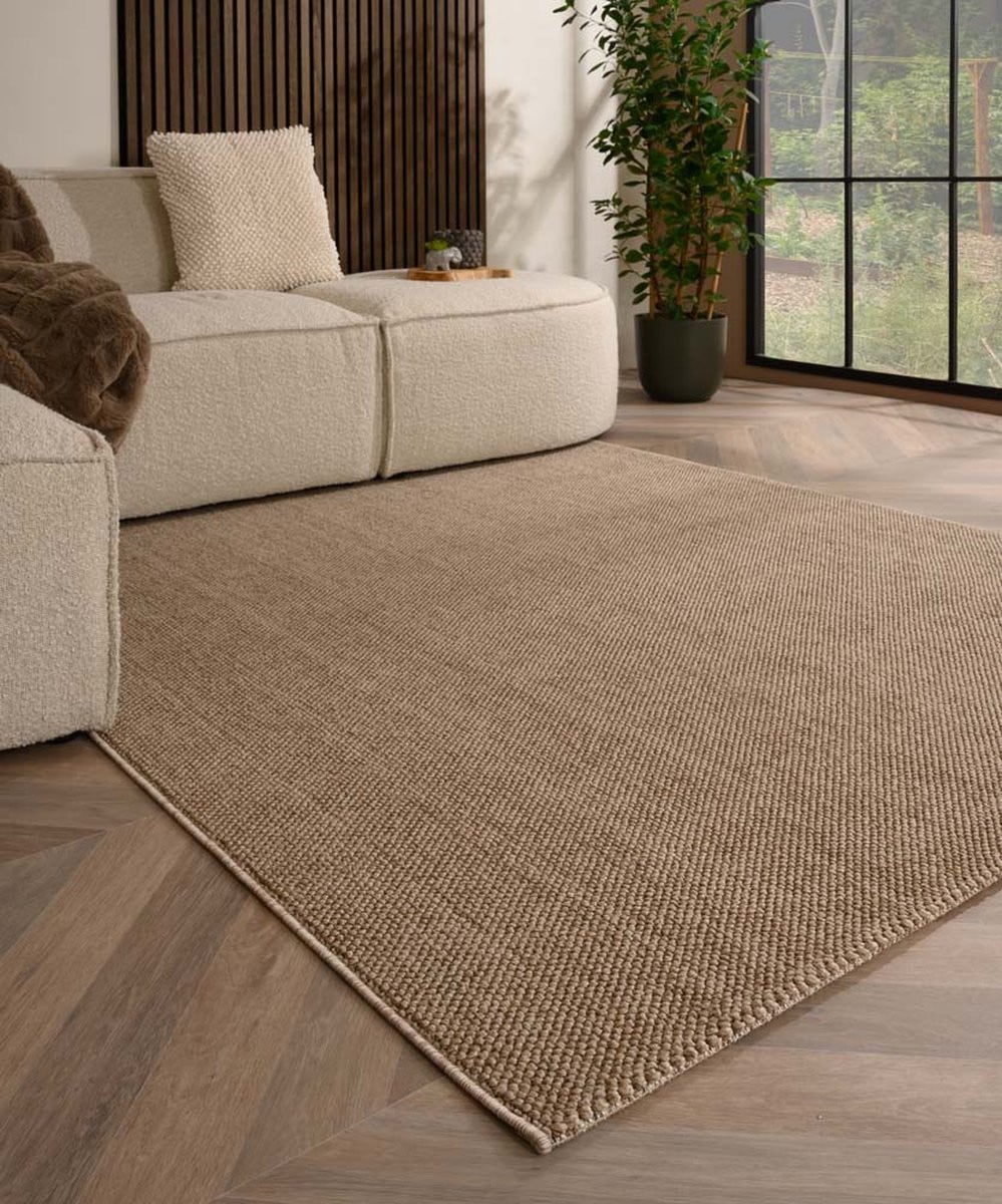 TrueWeave Laagpolig vloerkleed Bruin 120 x 170 cm