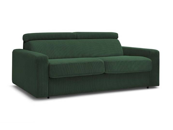 Bettsofa BOBOCHIC MONACO Cord-Stoff grün