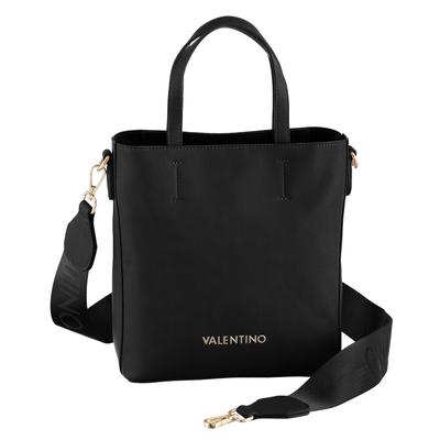 Shopper VALENTINO BAGS "NICOLE", Damen, Gr. B/H/T: 26cm x 25cm x 12cm, schwarz (nero), Polyurethan (PU), Taschen Shopper, Umhängetasche Handtasche
