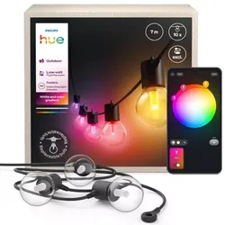 Philips  Hue Festavia Globe Outdoor Lichterkette, 7 m , Erweiterung