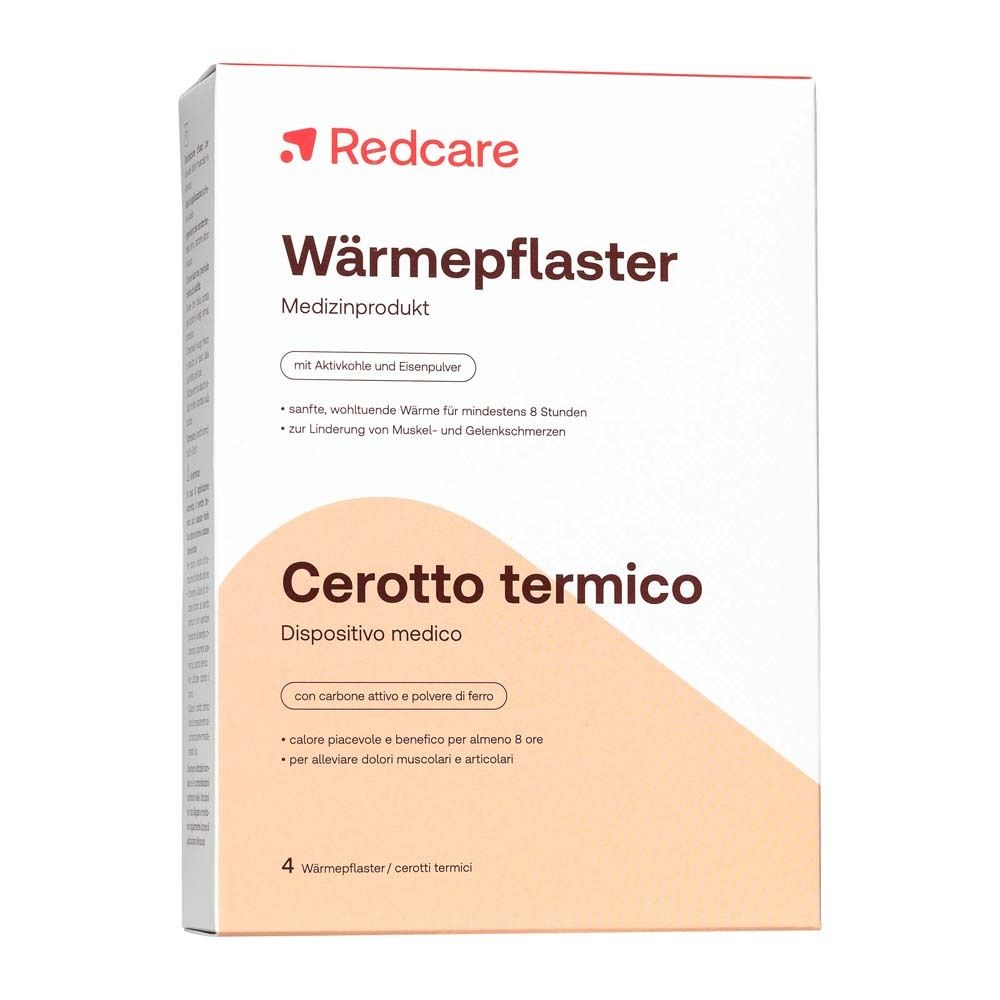 Wärmepflaster RedCare 9,5x13 cm 4 St Pflaster