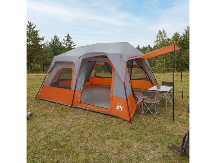 vidaXL Sofort Zelt 8 Personen Grau und Orange