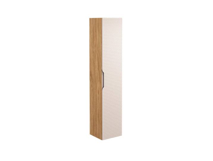 Petits-meubles Hängesäule Mallory Beige und Holz, 35x170x33 cm, Badezimmer, Badmöbel, Hochschränke