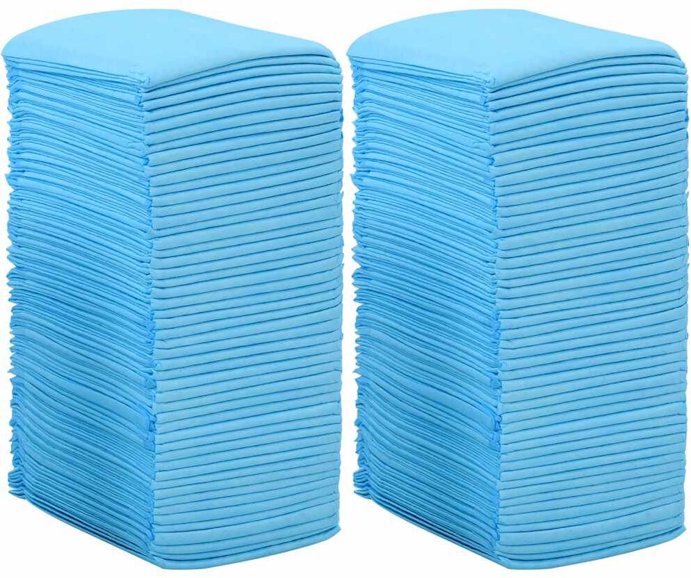 vidaXL Empapadores para mascota 100 unidades 60x45 cm textil no tejido Azul