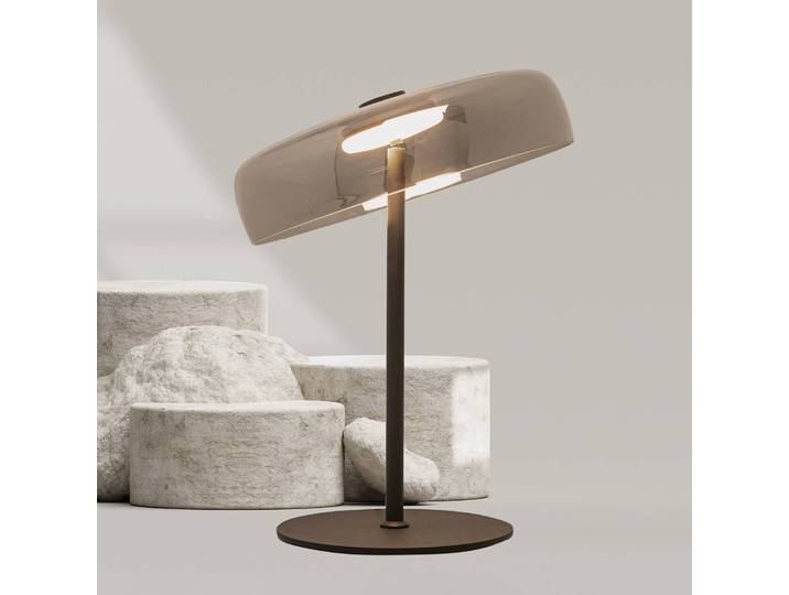 Zambelis LED Tischlampe 23054, schwarz, für Wohn- / Esszimmer, Metall, LED Tischlampe
