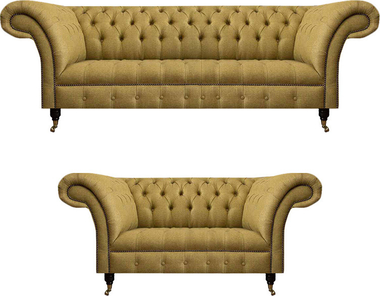 Luxus Möbel Chesterfield Sofagarnitur voor volwassenen