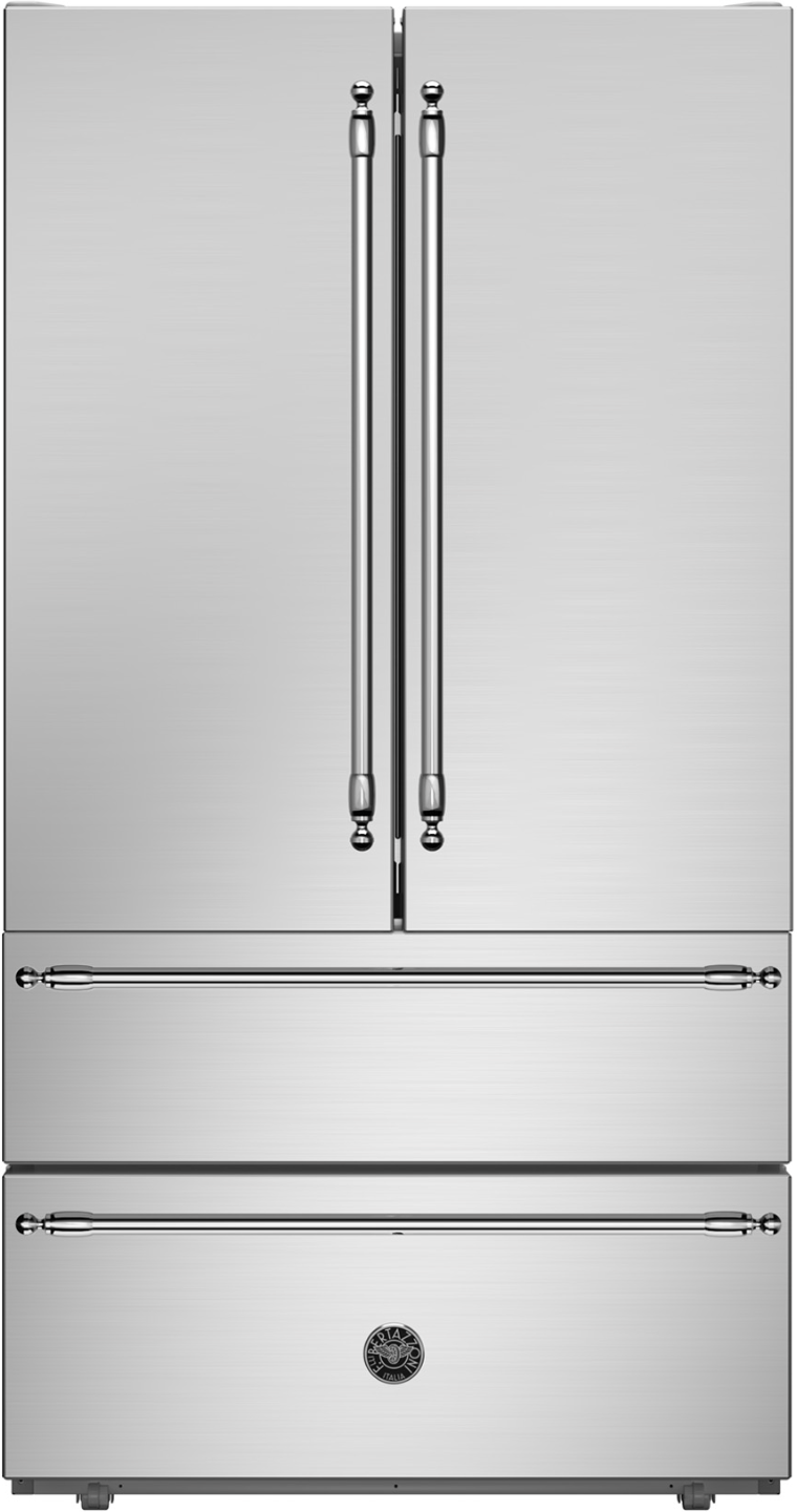 Ⓜ️🔵🔵🔵 BERTAZZONI REF904FFNXTC + 901250 - Frigorifero French Door, Libera Installazione,