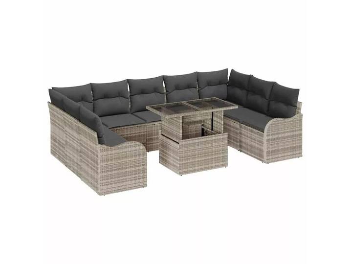 VidaXL - Modulare gartenmöbel poly-rattan, One Size, Silber