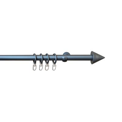 Gardinenstange SN DECO GROUP "Gardinenstange Como" Gr. 2, silber, L:160cm, Kunststoff, Stahl, Gardinenstangen