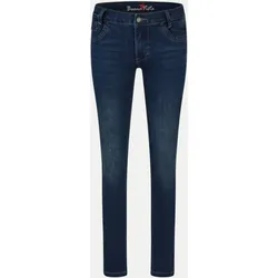 Slim-Fit Jeans Kim-Zip Cropped Blau XS