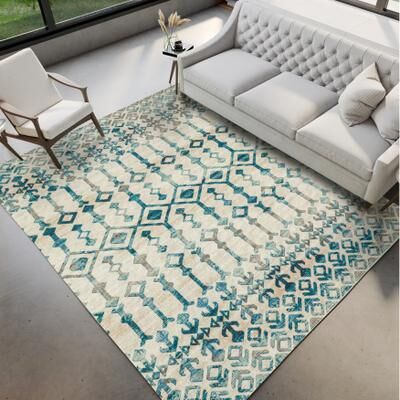 Addison Rugs Indoor/ Outdoor Addison Bravado Morroccan Washable Area Rug