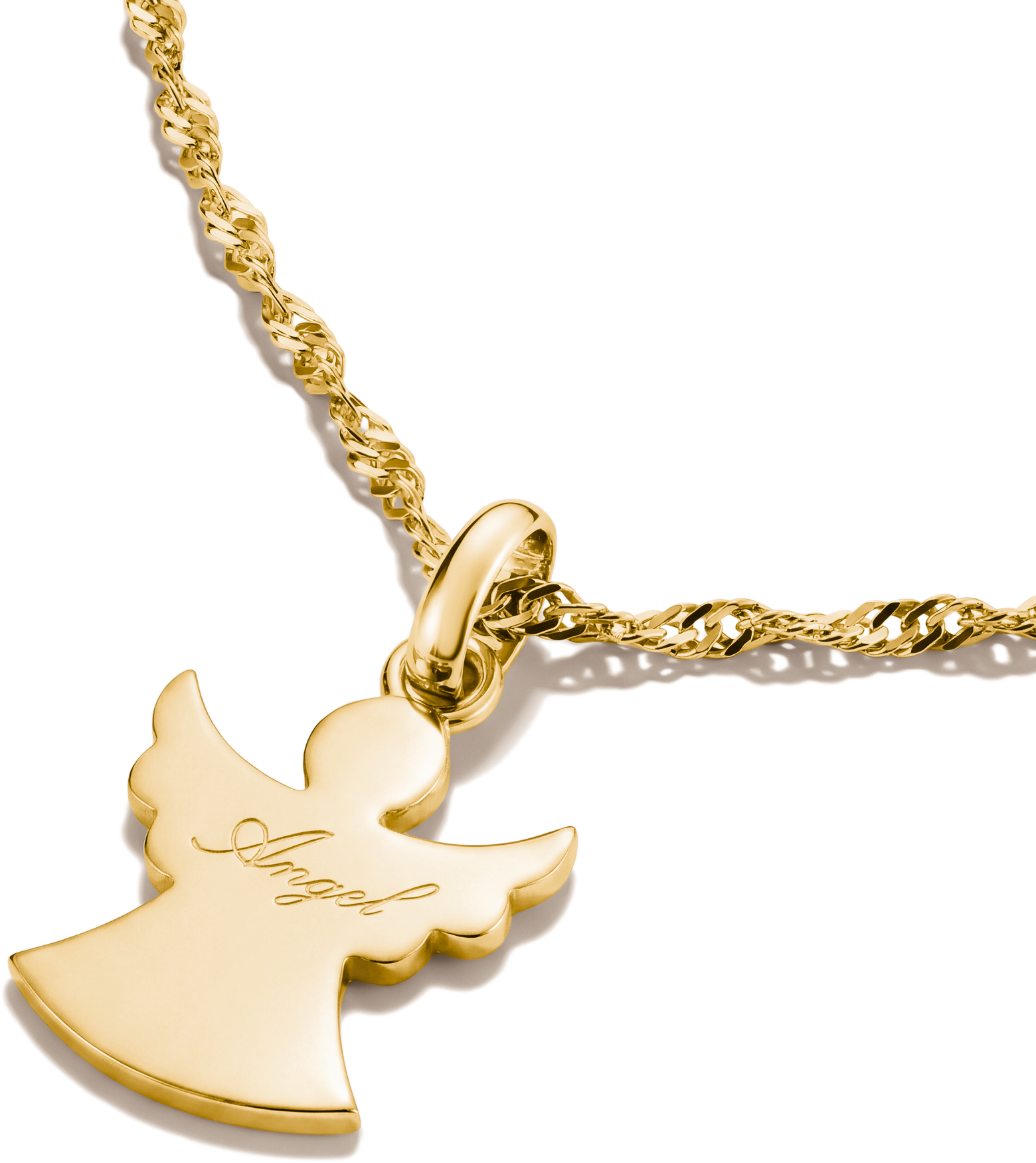 Charm-Einhänger THOMAS SABO "Schutzengel, Schmuck Anhänger für Charm-Armband - Connect", gold (gelbgoldfarben), Charms, Damen, Metall