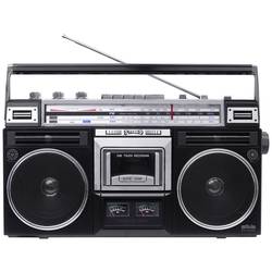 Silva Schneider PCR 1980 Kassettenradio UKW, MW, KW Kassette, Bluetooth®, USB, UKW, MW, KW Aufnahmefunktion, Inkl. Mikrofon Schwarz 211100
