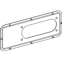 Schneider Electric KSB400DCZFL21 KS Abgangskastenzubehör, Adapterplatte für FL21 Flanschplatten