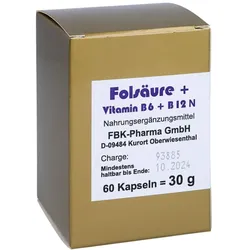 Folsäure+vitamin B6+b12 Komplex N Kapsel 60 St