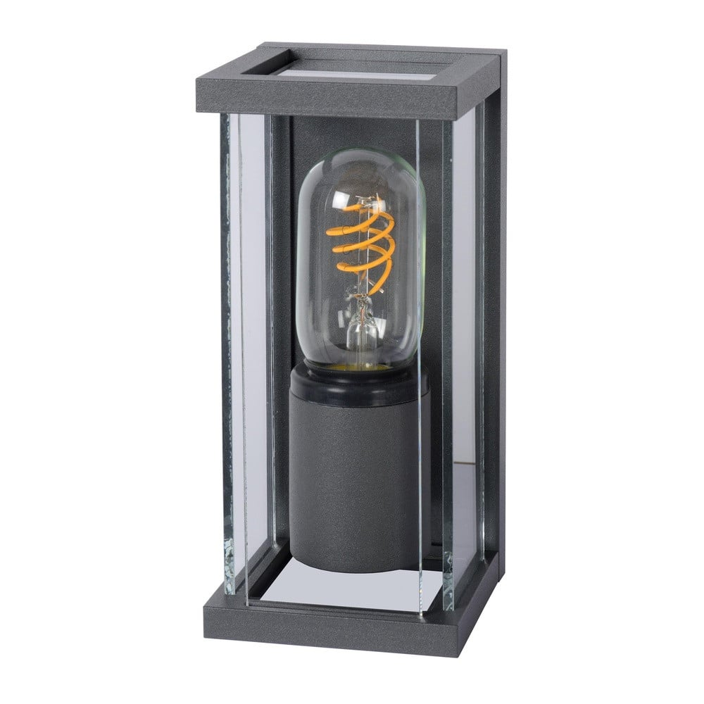 Lucide Claire wandlamp - Antraciet/Grijs - Modern Metaal en Glas