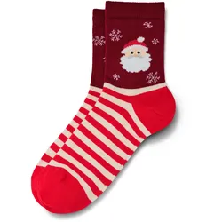 Tchibo - 1 Paar Weihnachtssocken - Unisex - Gr. 39-42 - creme