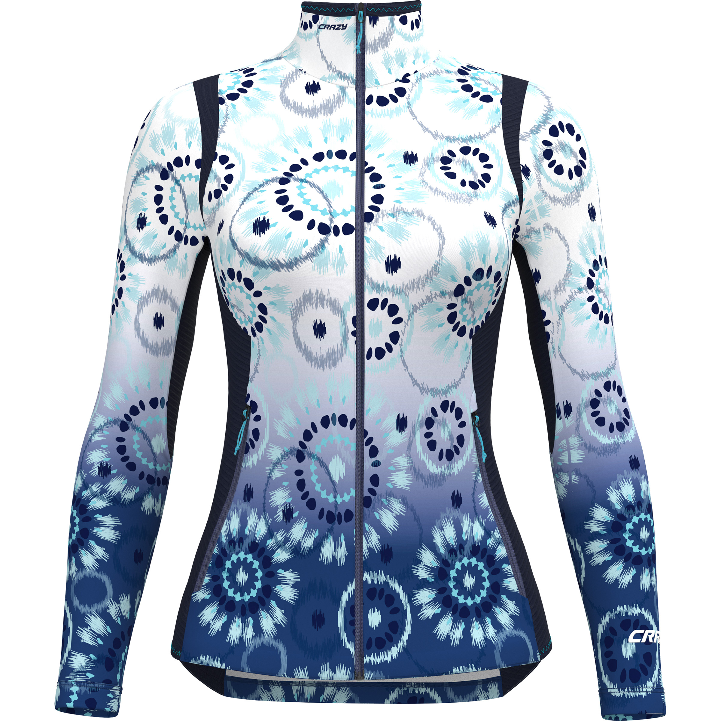 Crazy Wonder Magic Damen Fleecejacke blau Größe L Trekking Elastisch
