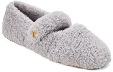 Women's Maryanne Luxe Teddy Mary Jane by Dearfoams in Sleet (Size L M)