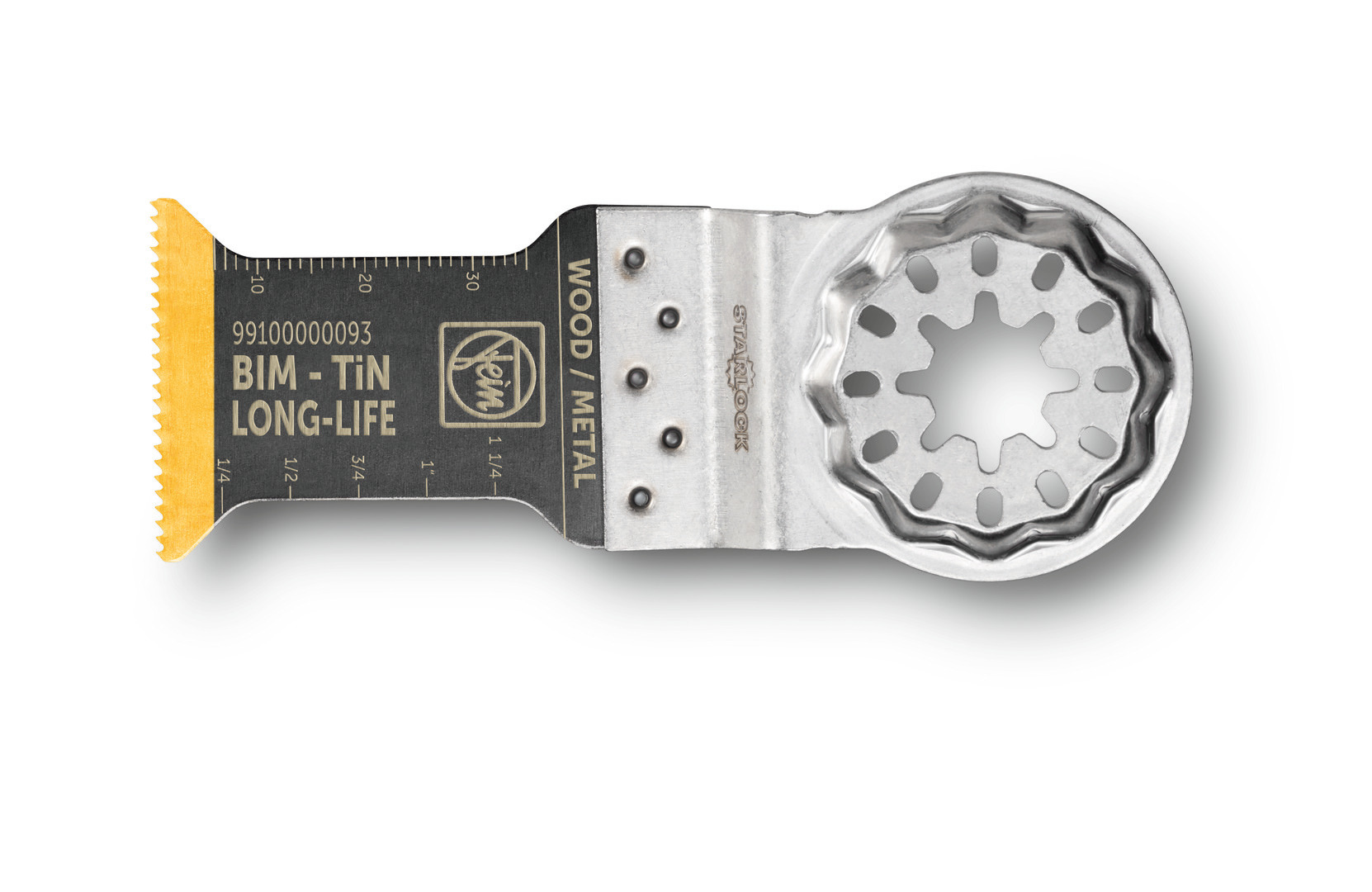 FEIN E-Cut Long-Life-Sägeblatt mit Titanbeschichtung, Länge 50 mm, Breite 35 mm, VE 1 99100000093