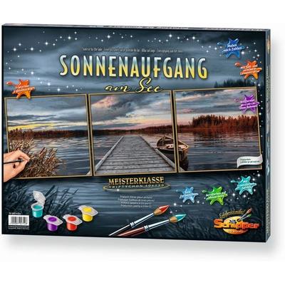 Schipper Malen nach Zahlen - Sonnenaufgang am See (Triptychon)